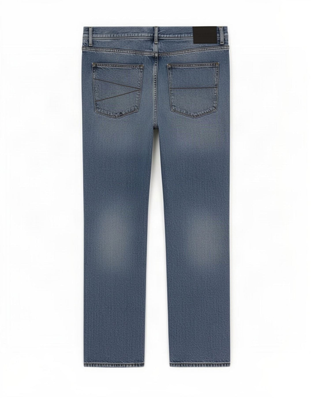 Marks & Spencer Herren Straight Jeans W42 L29 Blaue Baumwolle
