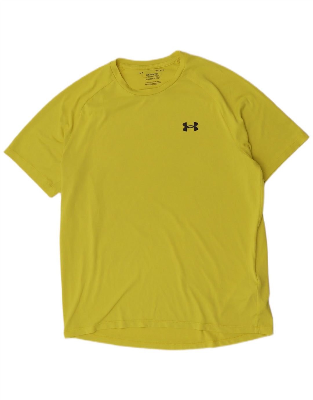 Under Armour Herren-T-Shirt mit kurzen Ärmeln, normal, mittelgelbes Polyester