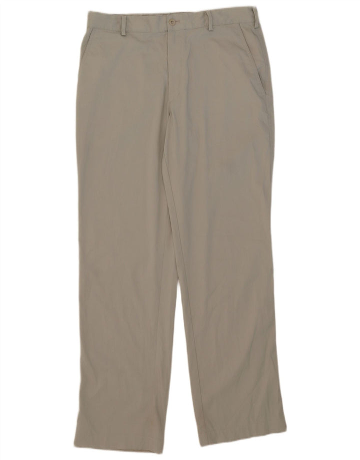 Nike Herren Dri Fit Straight Chino Hose W32 L32 Beige Polyester