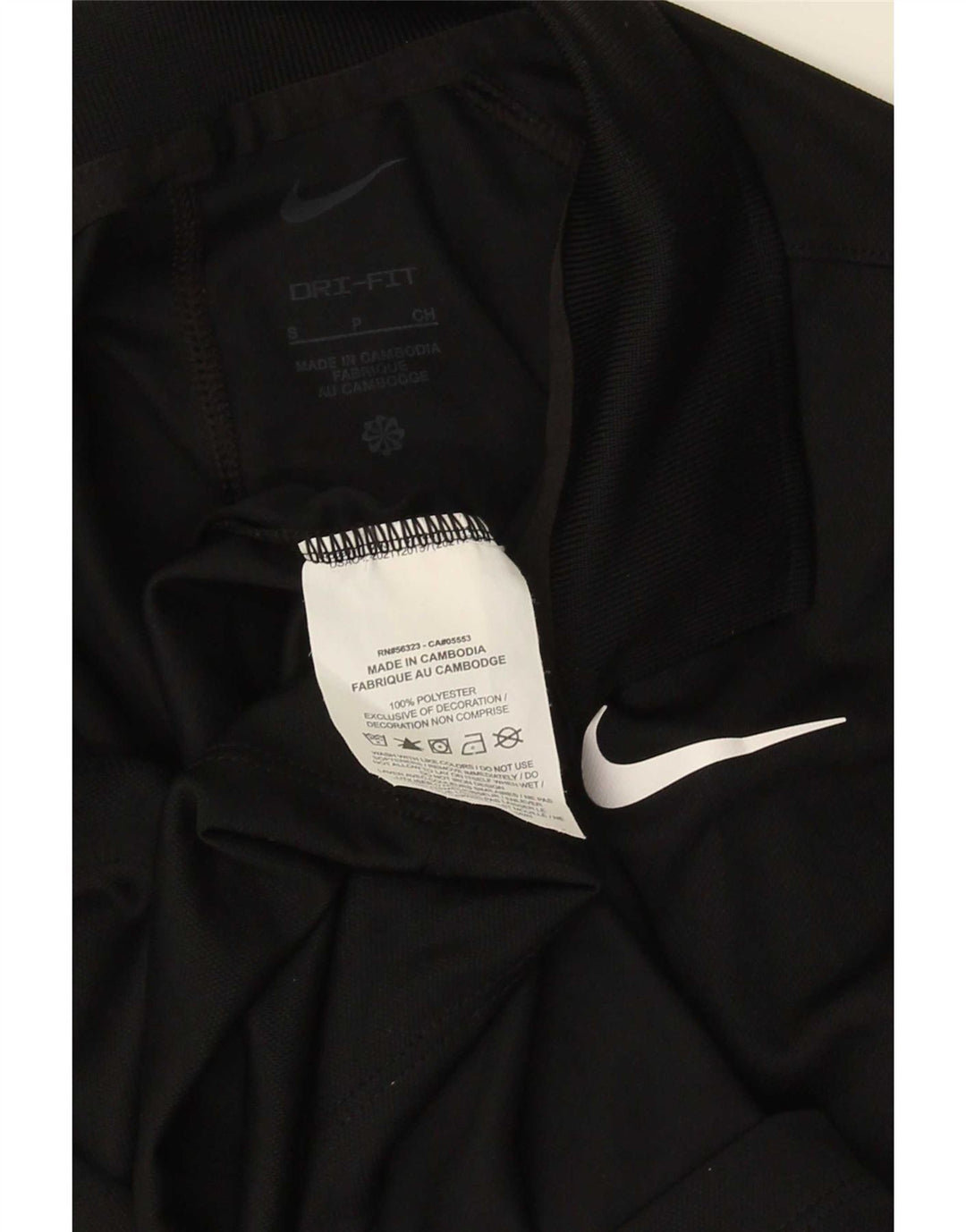 Nike Herren Dri Fit Poloshirt, Größe S, Schwarz, Polyester