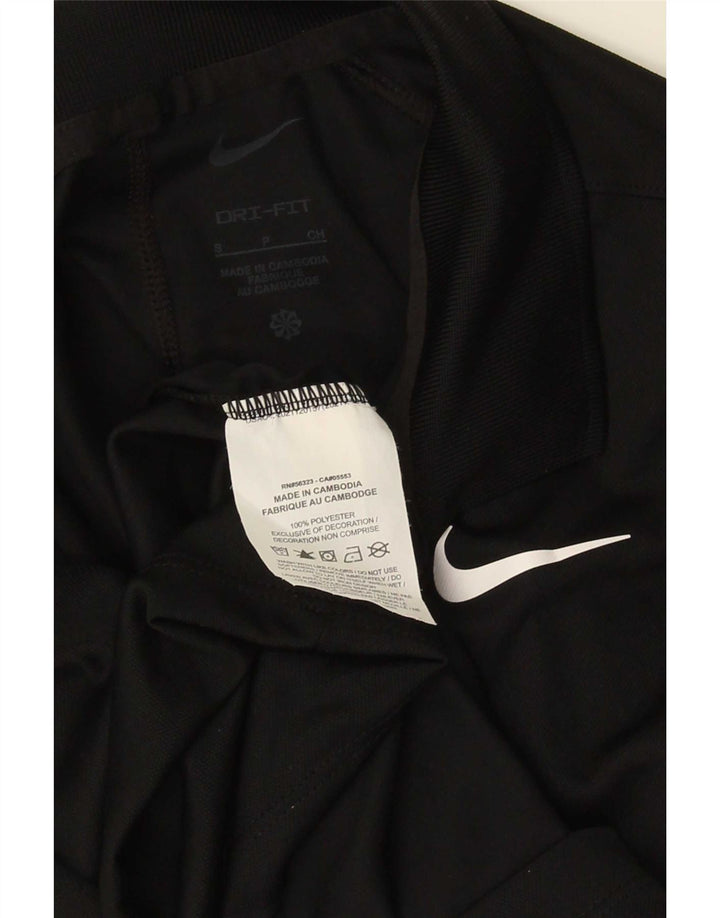 Nike Herren Dri Fit Poloshirt, Größe S, Schwarz, Polyester