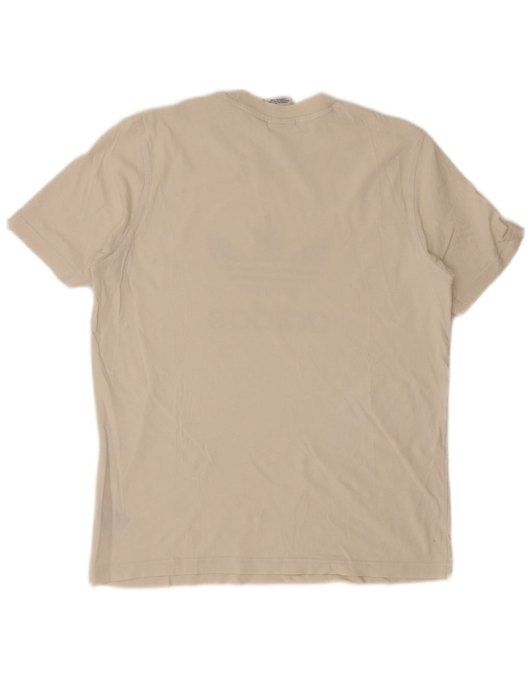 ADIDAS Herren Grafik-T-Shirt-Oberteil aus mittelweißer Baumwolle