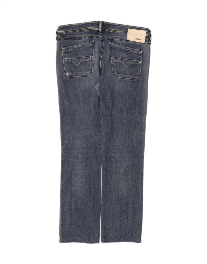 Diesel Damen Lowky Straight Jeans W32 L28 Blaue Baumwolle