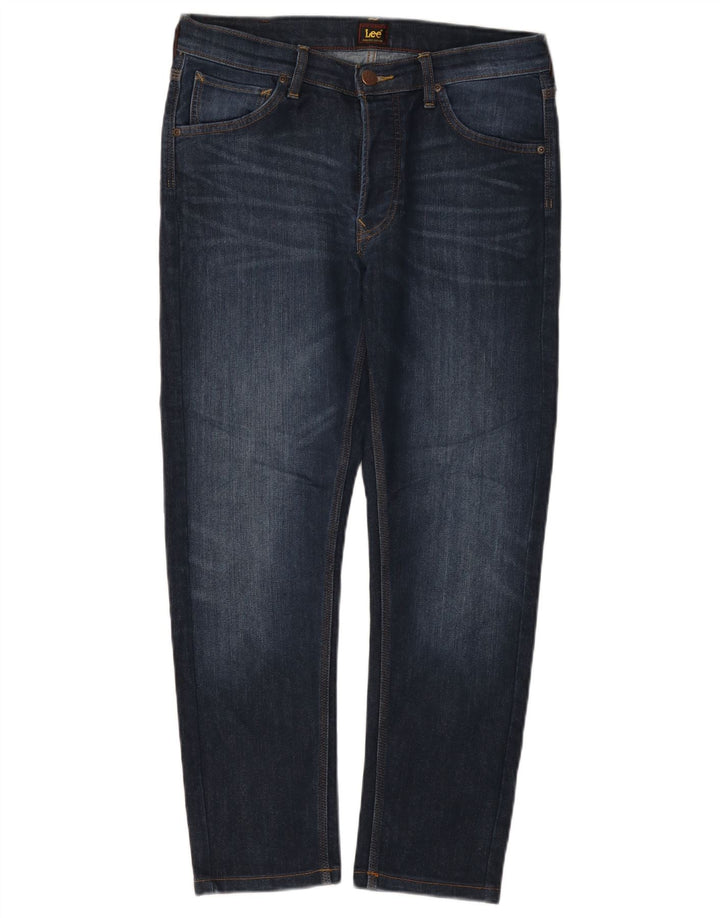Lee Herren Daren Slim Jeans W31 L27 Marineblau Baumwolle