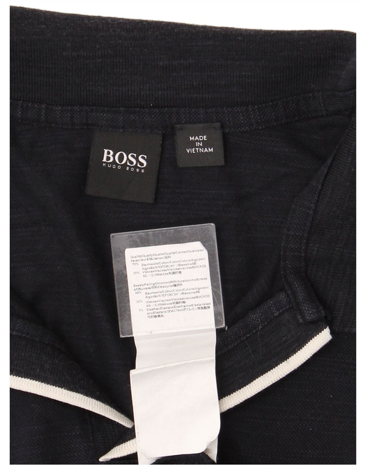 HUGO BOSS Herren Poloshirt 2XL Marineblau Baumwolle