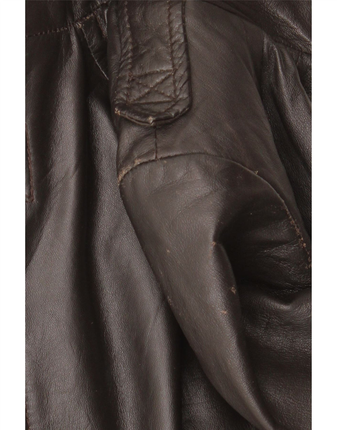 Zara Damen Lederjacke UK 10 Kleines braunes Leder