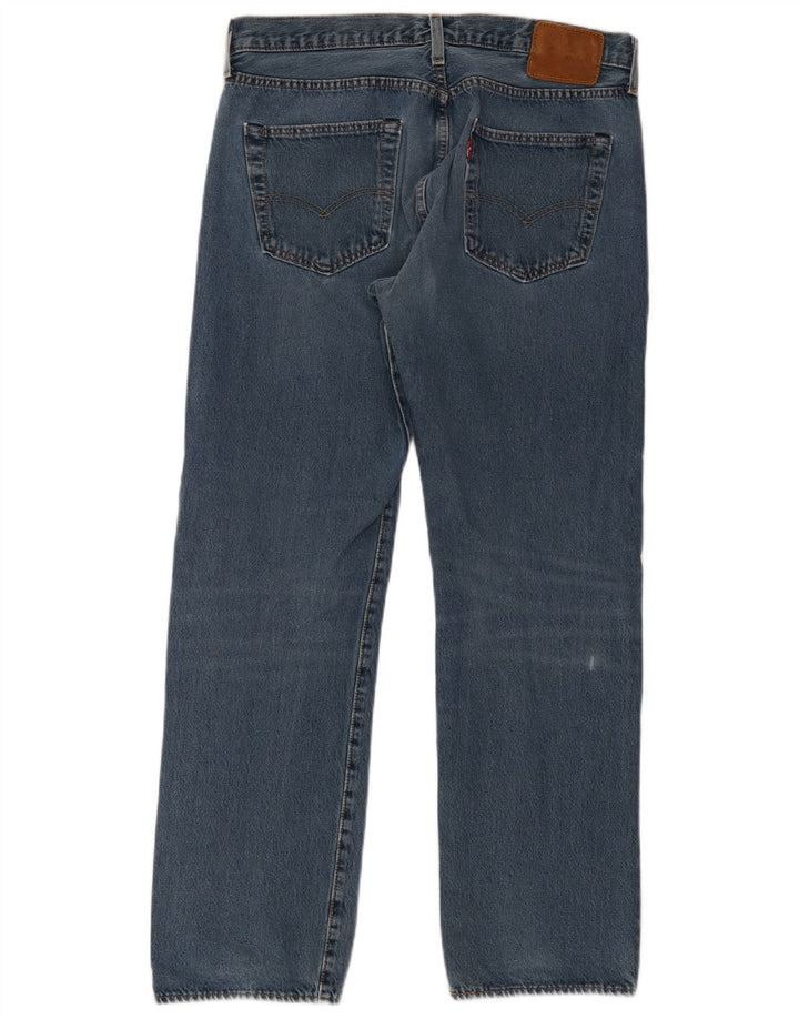 Levi's Herren Straight Jeans W34 L30 Blaue Baumwolle
