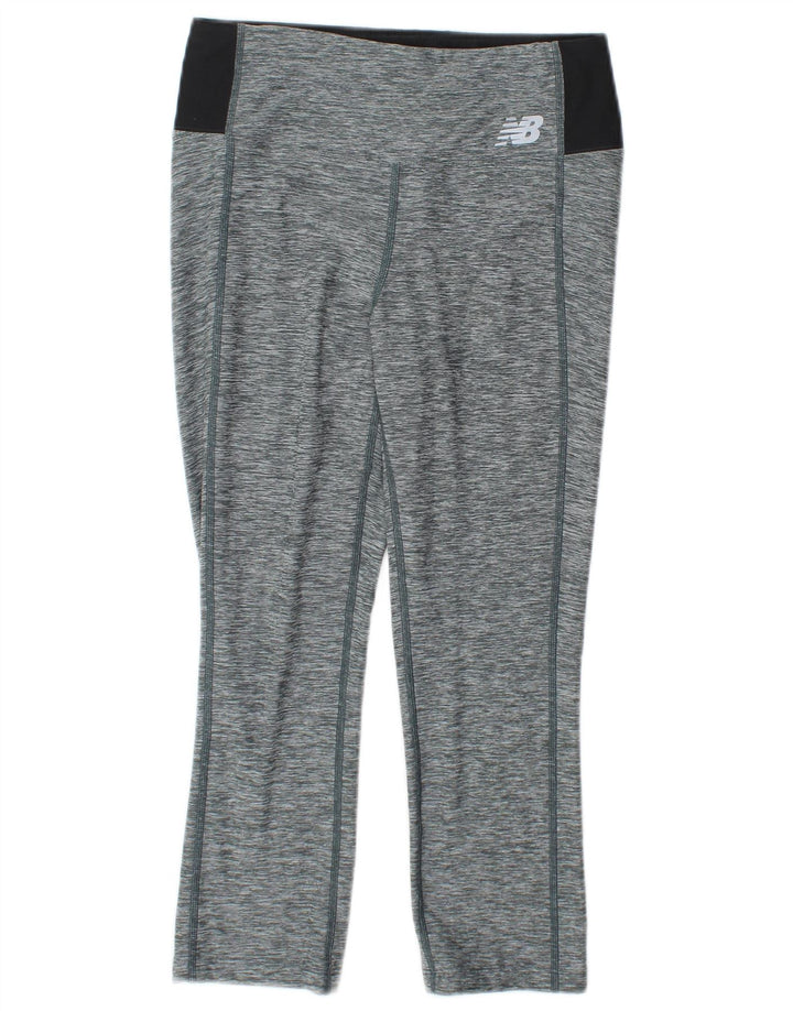 New Balance Damen Performance Capri-Leggings UK 10 Small Grau meliert