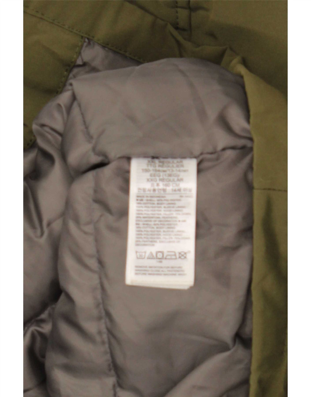 Gap Jungen-Parka mit Kapuze, 13–14 Jahre, Khaki, Polyester