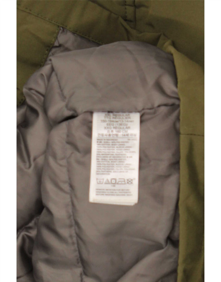 Gap Jungen-Parka mit Kapuze, 13–14 Jahre, Khaki, Polyester