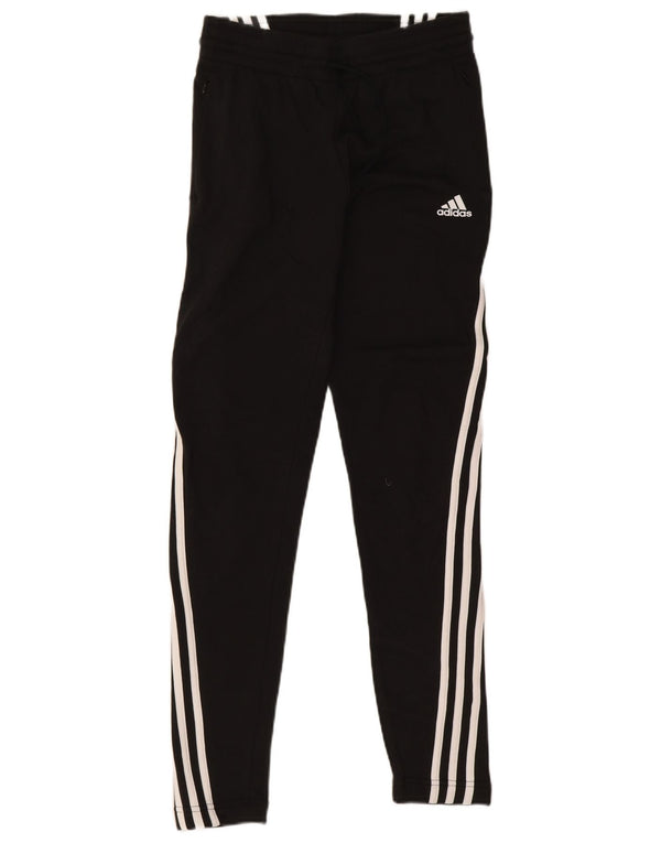 Adidas Damen Trainingshose UK 4/6 XS Schwarz Baumwolle