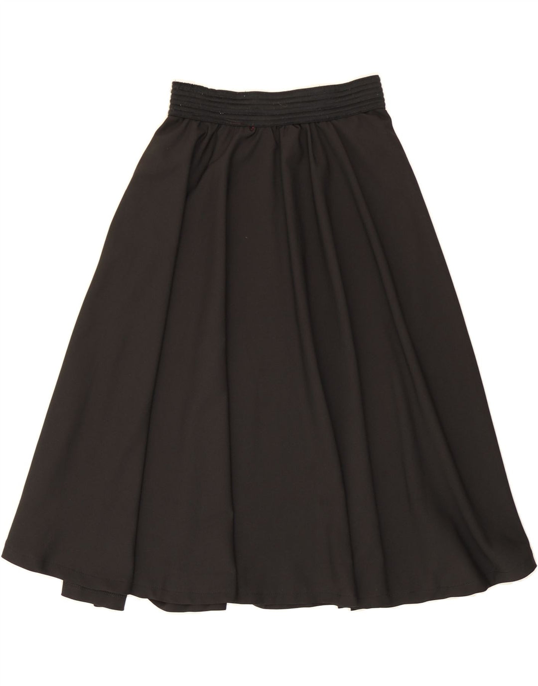 VINTAGE Womens A-Line Skirt W26 Small  Black Polyester Vintage Vintage and Second-Hand Vintage from Messina Hembry 