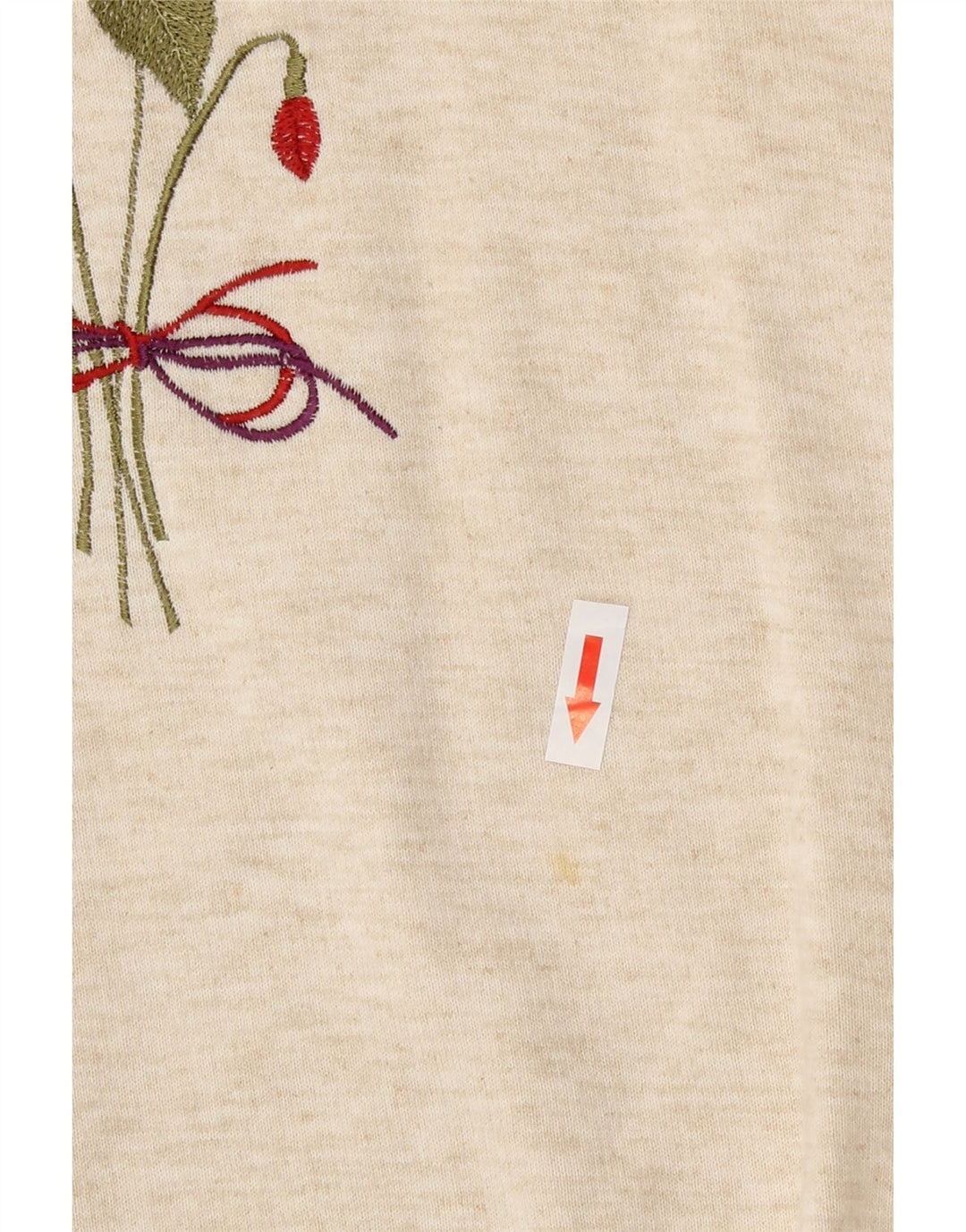 Oak Tree Damen-Sweatshirt in Übergröße, Gr. 10, Größe S, Beige, Blumenmuster
