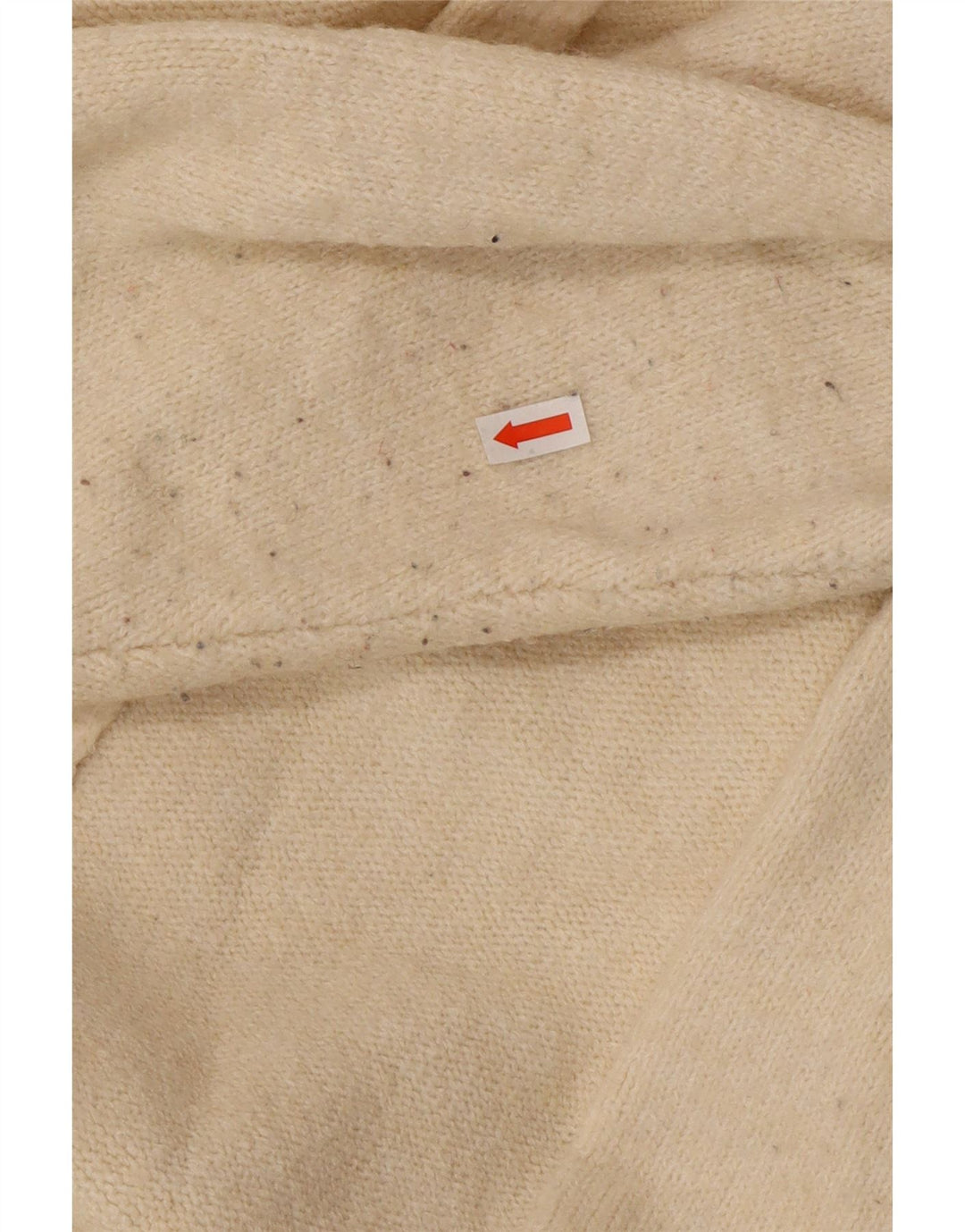 Zara Damen-Strickjacke, übergroß, lang geschnitten, offen, Gr. 10, Größe S, gebrochenes Weiß