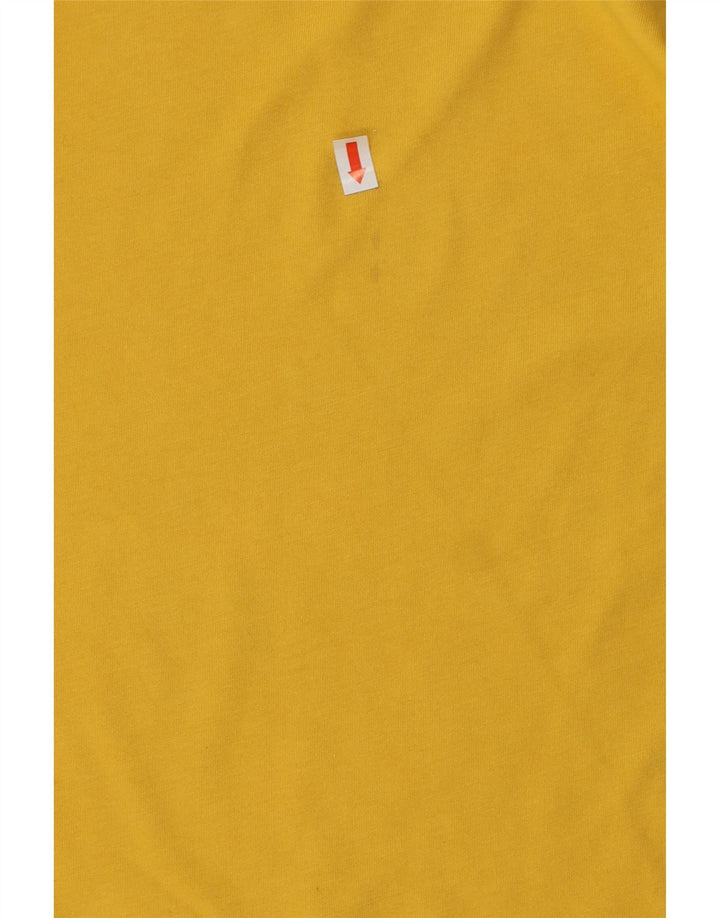 The North Face Herren T-Shirt Top Small Gelb Baumwolle