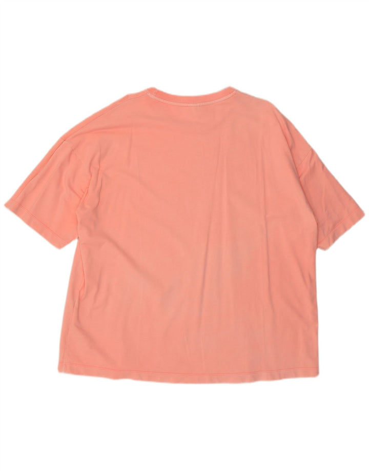 ZARA Mens T-Shirt Top XL Pink Cotton