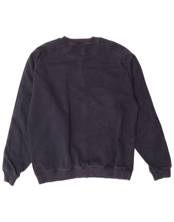 NIKE Herren-Sweatshirt mit Grafik, UK 39/41, mittelmarineblaue Baumwolle