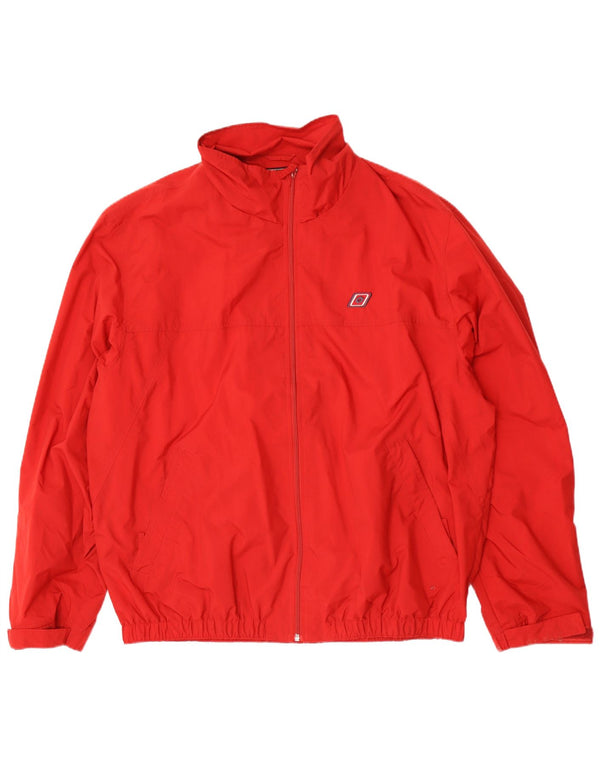 Lotto Herren Regenjacke UK 46 3XL Rotes Nylon