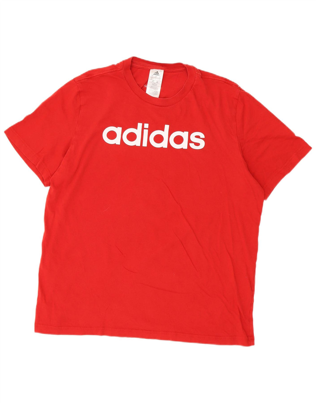 Adidas Herren Grafik T-Shirt Top Große rote Baumwolle