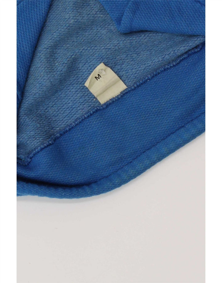 Vintage Damen Übergroßer Grafik-Sweatshirt-Pullover UK 14 Mittelblau