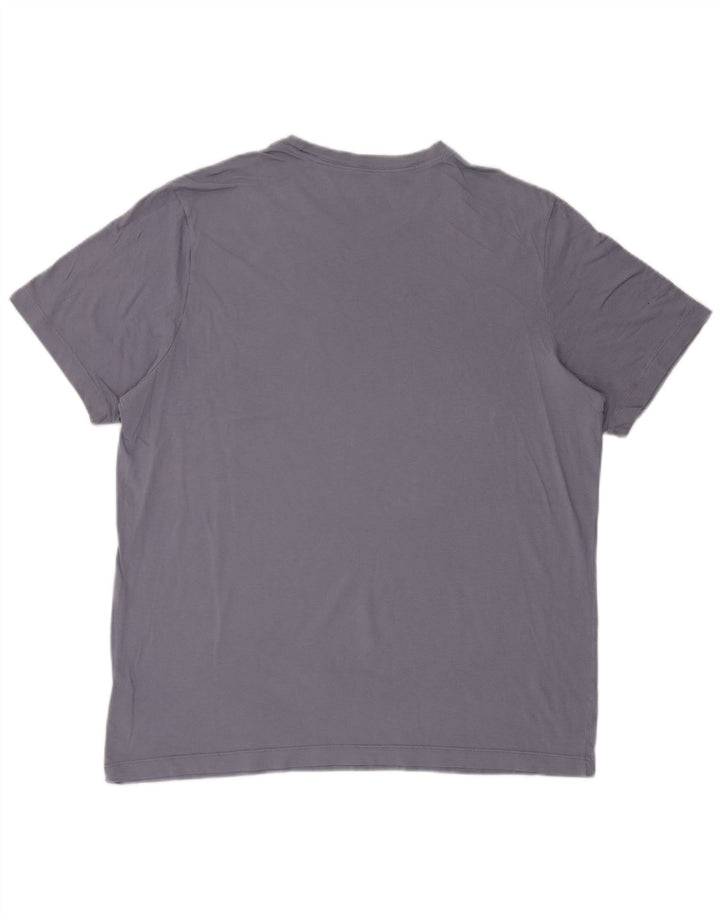 Nike Herren Grafik T-Shirt Top XL Blau Baumwolle