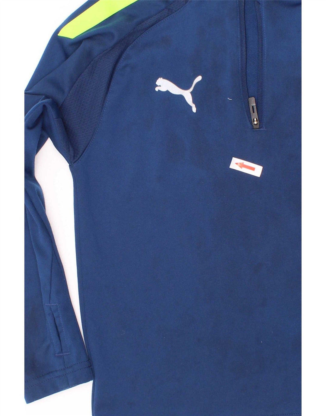 Puma Jungen-Pullover-Trainingsoberteil mit Reißverschluss, 5–6 Jahre, Blau