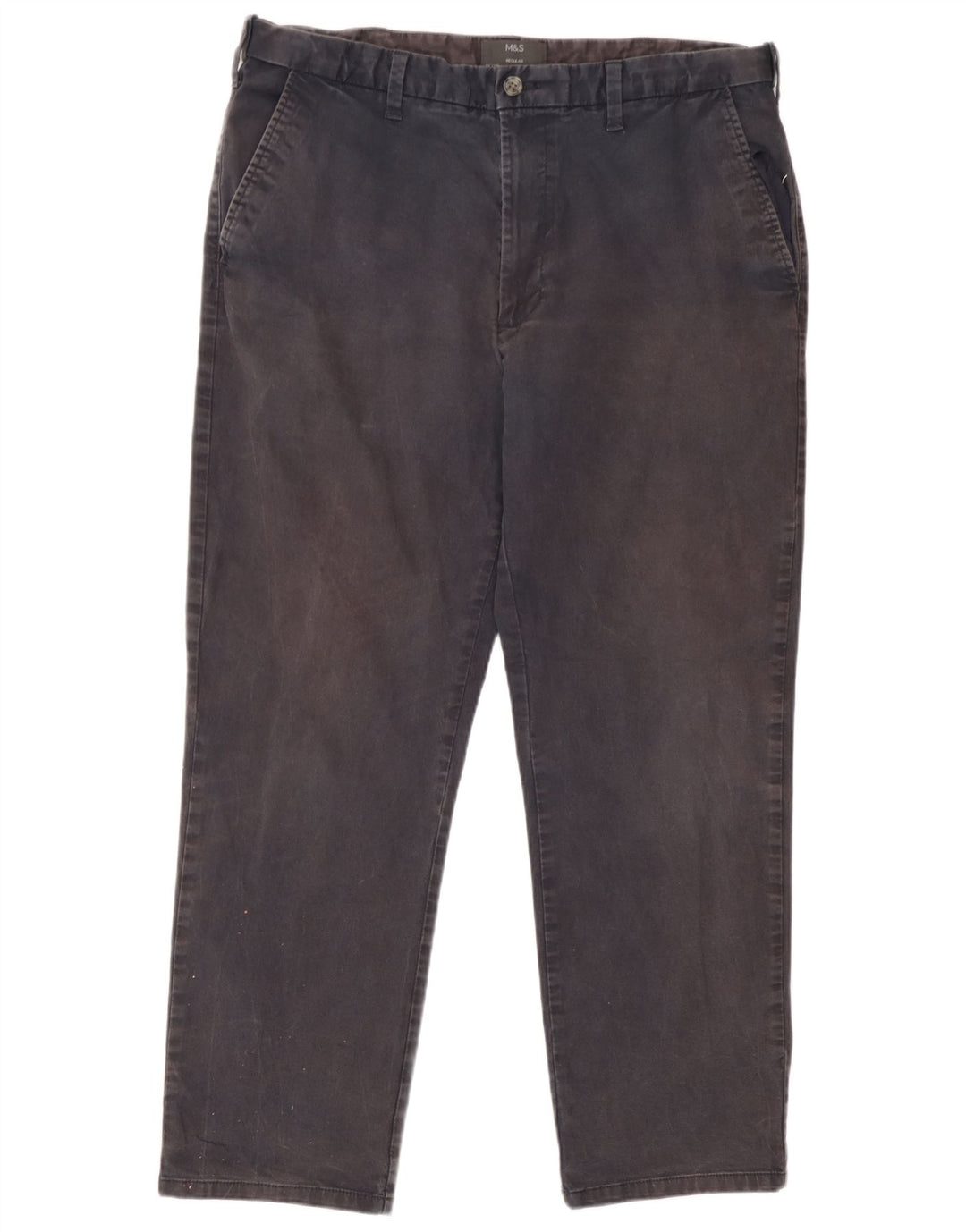 Marks & Spencer Herren-Chinohose, normal, W38, L29, Marineblau, Baumwolle
