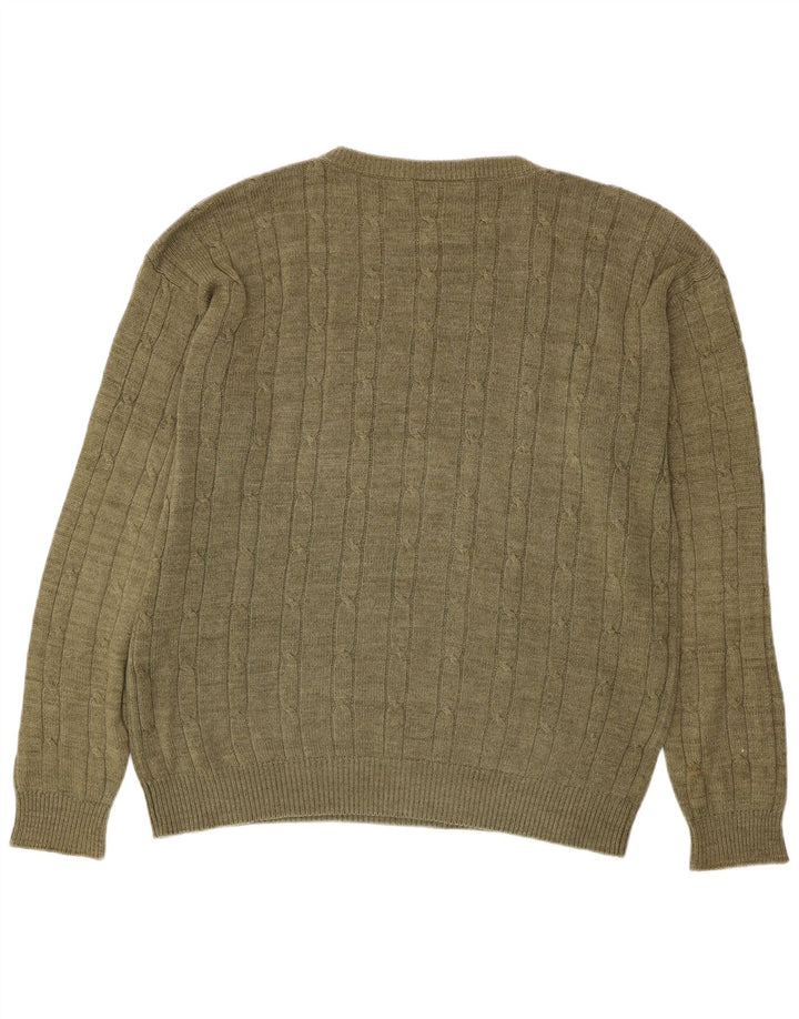MC Gregor Herren-Pullover mit Rundhalsausschnitt, Mittelkhaki