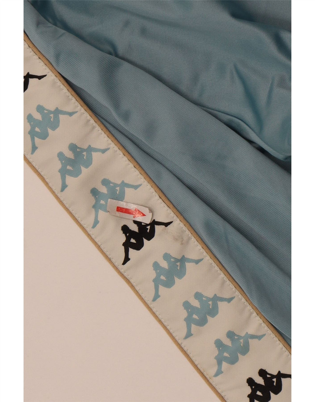 Kappa Herren-Trainingsanzugoberteil mit Grafik, Mittelblaues Farbblock-Polyester