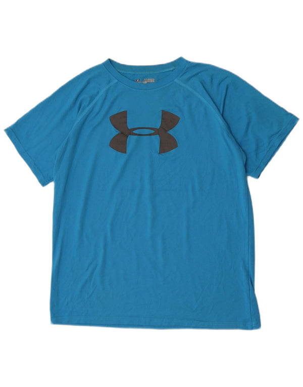 Under Armour Jungen Heat Gear Graphic T-Shirt Top 13–14 Jahre XL Blau