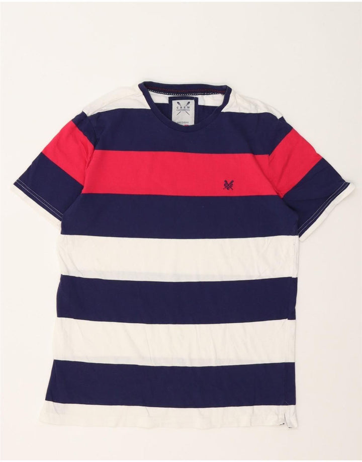 Crew Clothing Herren-T-Shirt, mittelgroß, mehrfarbig, gestreift, Baumwolle