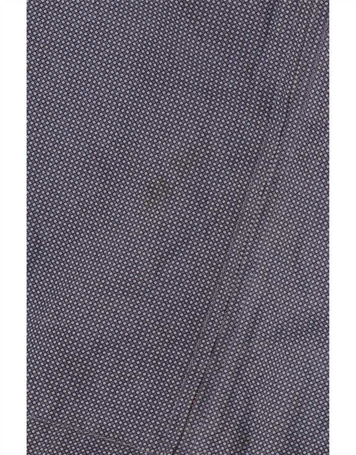 MARKS & SPENCER Herren Bomberjacke UK 38 Mittelblau gefleckte Baumwolle