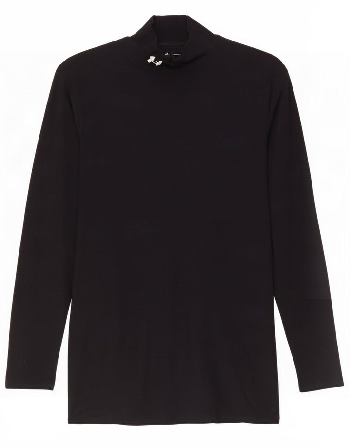 Under Armour Herren-Oberteil mit langen Ärmeln, mittelschwarzes Nylon