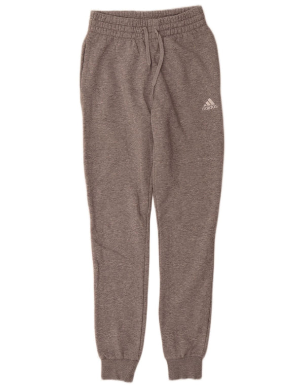Adidas Damen Trainingshose Jogger UK 0/2 2XS Grau gefleckte Baumwolle