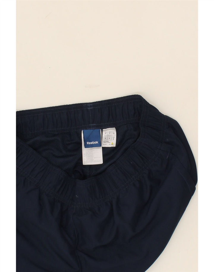 REEBOK Mens Tracksuit Trousers Medium  Navy Blue Polyester Vintage Reebok and Second-Hand Reebok from Messina Hembry 