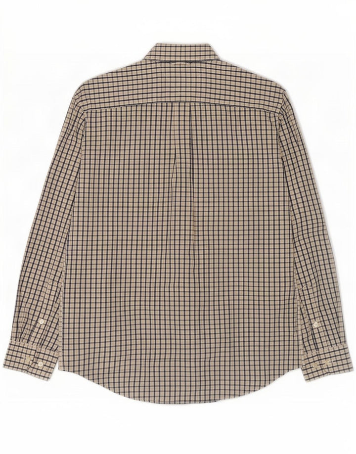 Tommy Hilfiger Herrenhemd, mittelbeige, Gingham-Baumwolle