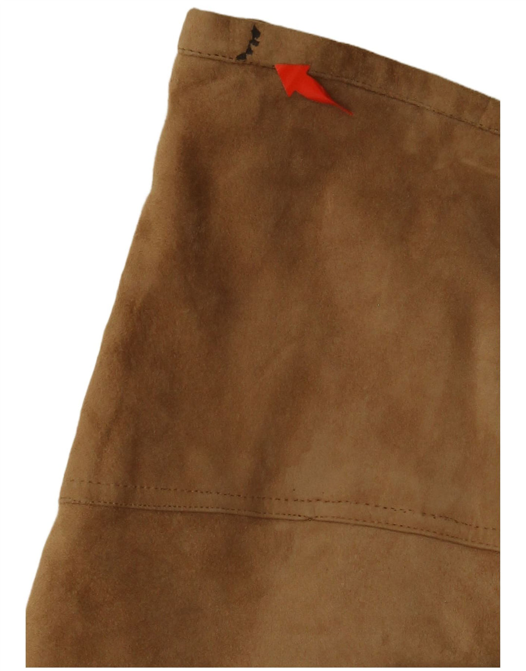 VINTAGE Damen Wildlederrock W36 XL Beige