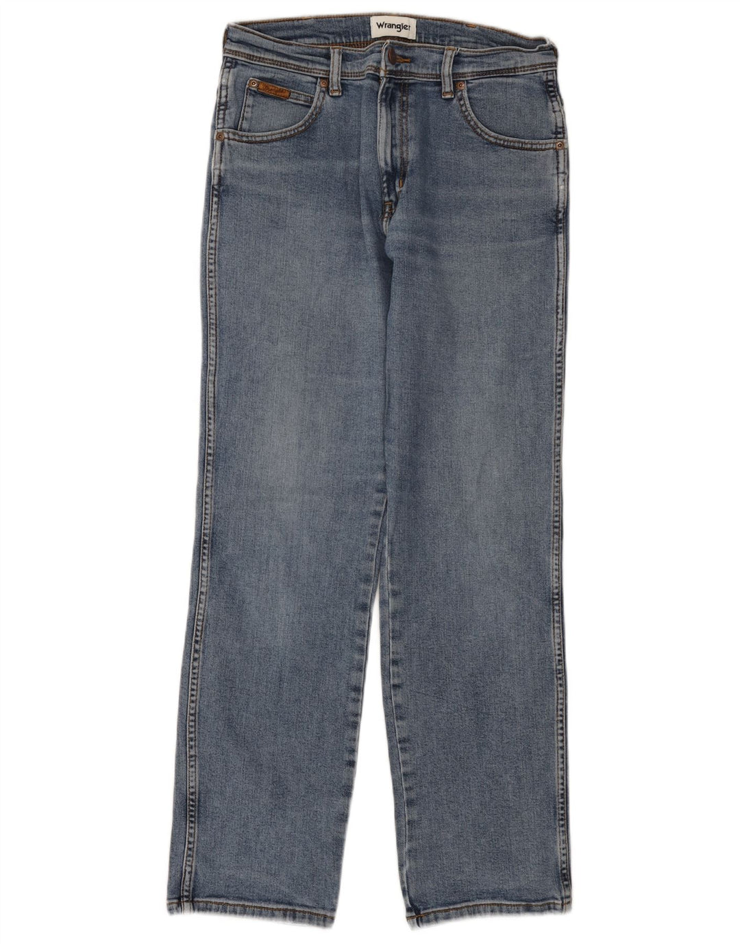 WRANGLER Herren Texas Straight Jeans W31 L30 Blaue Baumwolle