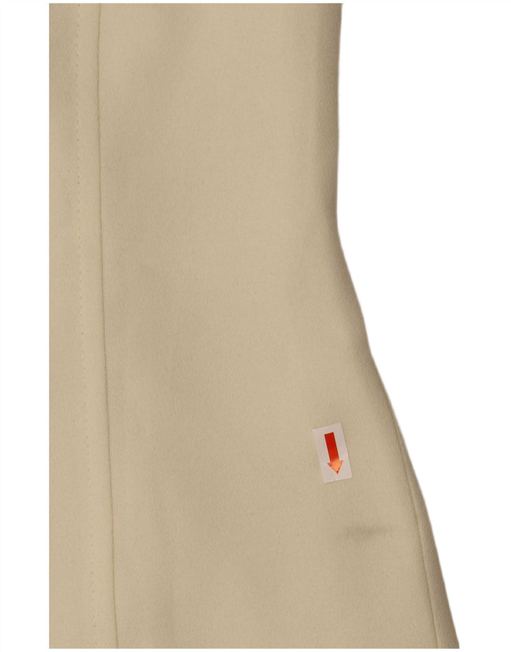 Ärmelloses Etuikleid für Damen von Marella, Größe S, cremefarbenes Polyester