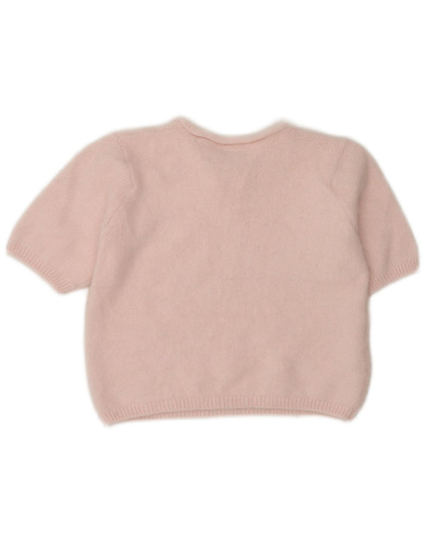 Marks & Spencer Damen-Pullover, kurzärmelig, Rundhalsausschnitt, Gr. 10, Small Pi