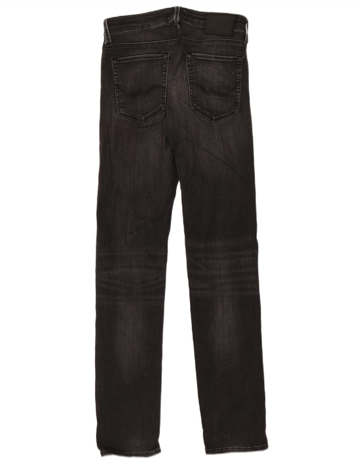Jack & Jones Herren Slim Jeans W30 L34 Schwarze Baumwolle