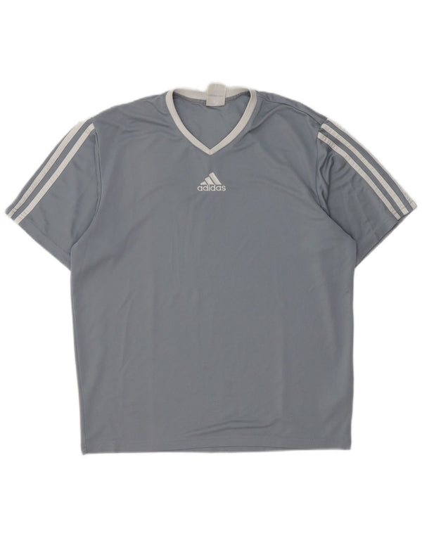 Adidas Herren Climalite T-Shirt Top Small Grau Polyester