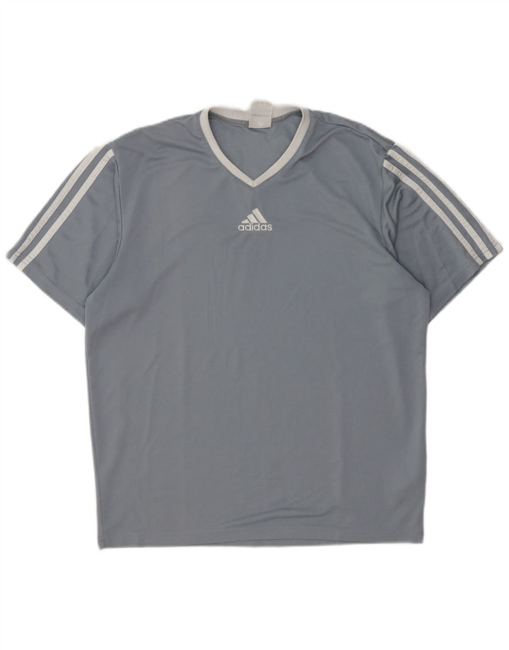 Adidas Herren Climalite T-Shirt Top Small Grau Polyester