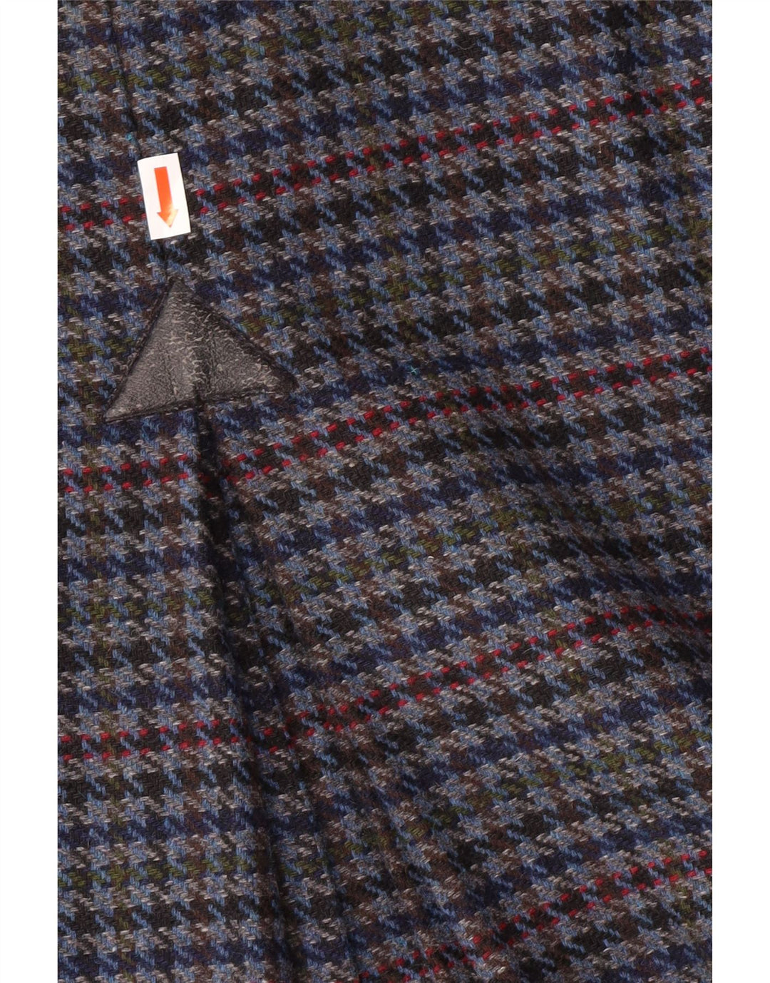 Vintage Damen Bleistiftrock UK 14 Medium W28 Blauer Hahnentritt