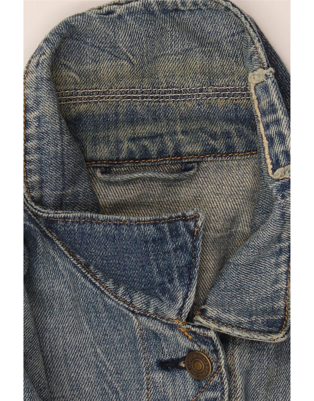 ABERCROMBIE & FITCH Damen Übergroße Jeansjacke UK 14 Mittelblaue Baumwolle
