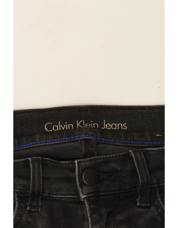 CALVIN KLEIN Damen Skinny Jeans W26 L29 Schwarz