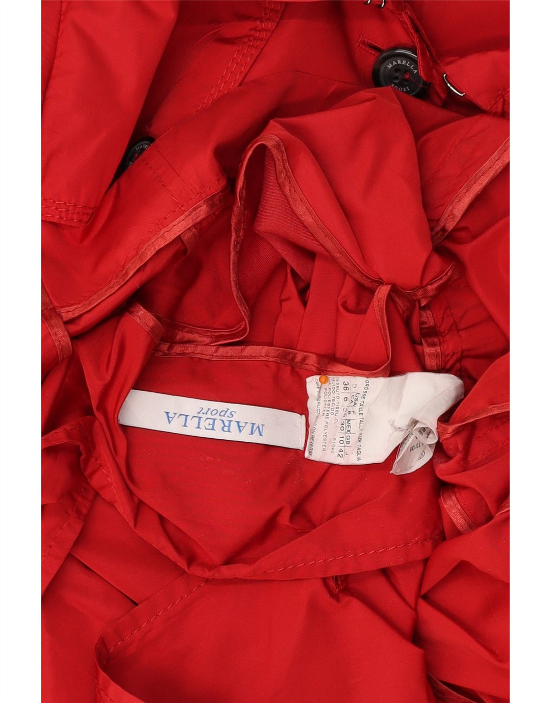 MARELLA Damen Trenchcoat UK 10 Small Rot Polyester