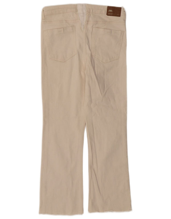 Kurze Jeans für Damen von Zara, EU 40, mittelgroß, W28, L25, Beige