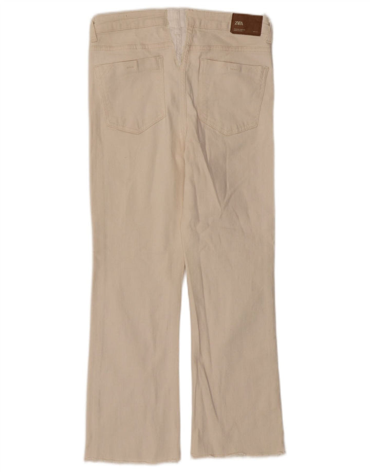 Kurze Jeans für Damen von Zara, EU 40, mittelgroß, W28, L25, Beige