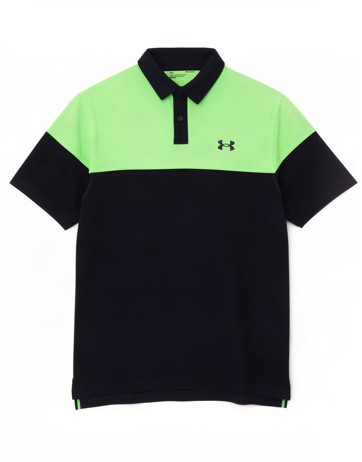 Under Armour Herren-Poloshirt, mittelgroß, Marineblau, Farbblock